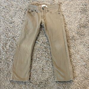 Levi's boys  Beige Straight Jeans